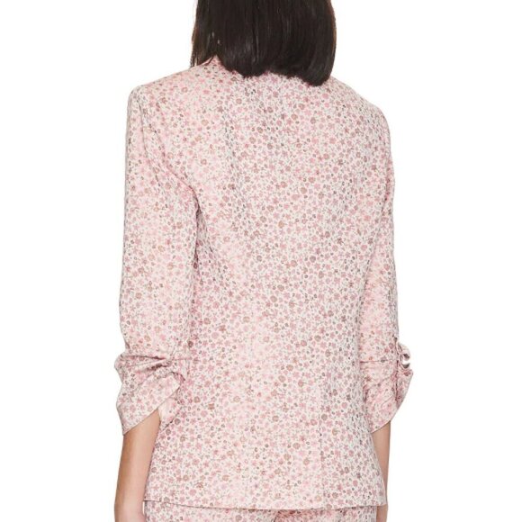 Cinq à Sept 'Khloe' Lurex Floral Jacquard Blazer, Pale Rose Multi - Picture 4 of 4